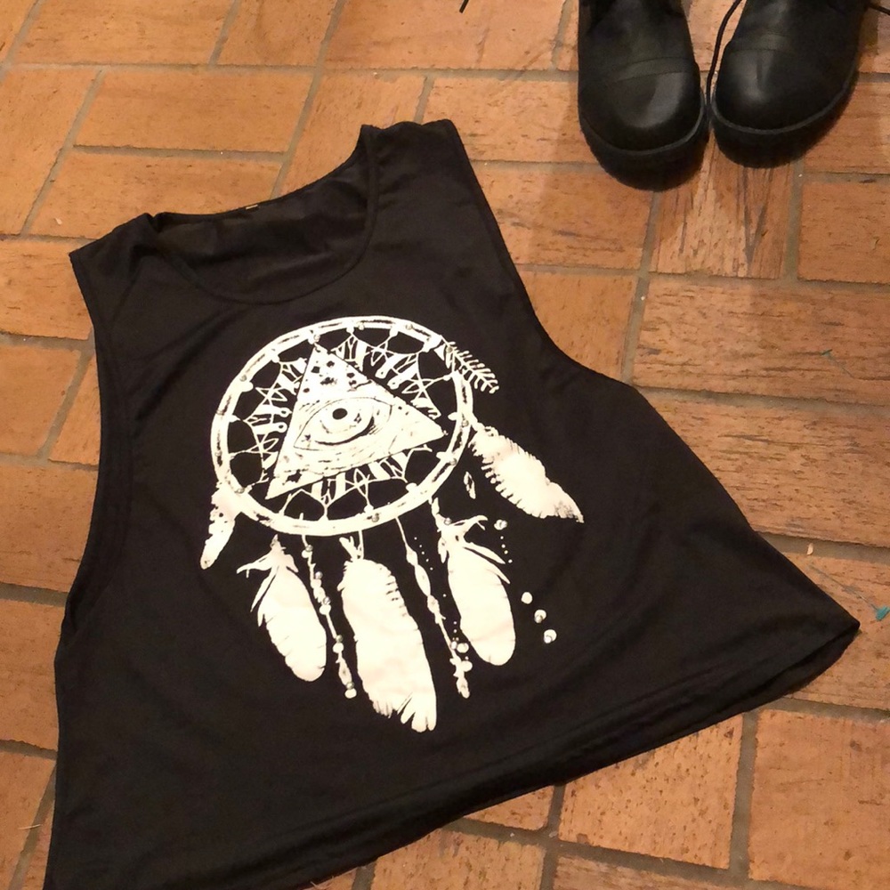 Illuminati Eye Dreamcatcher Graphic Tank Top